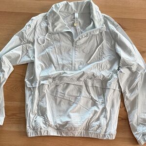lululemon athletica Light Blue Half-zip Pullover  Jacket